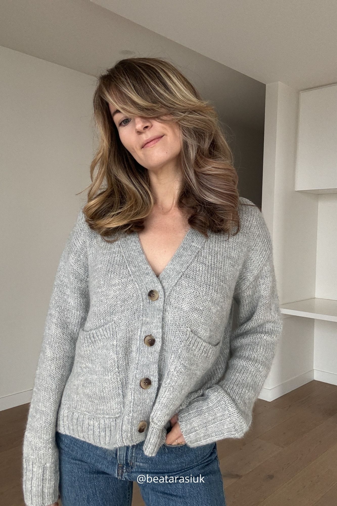 Katy - Silver Birch Cardigan