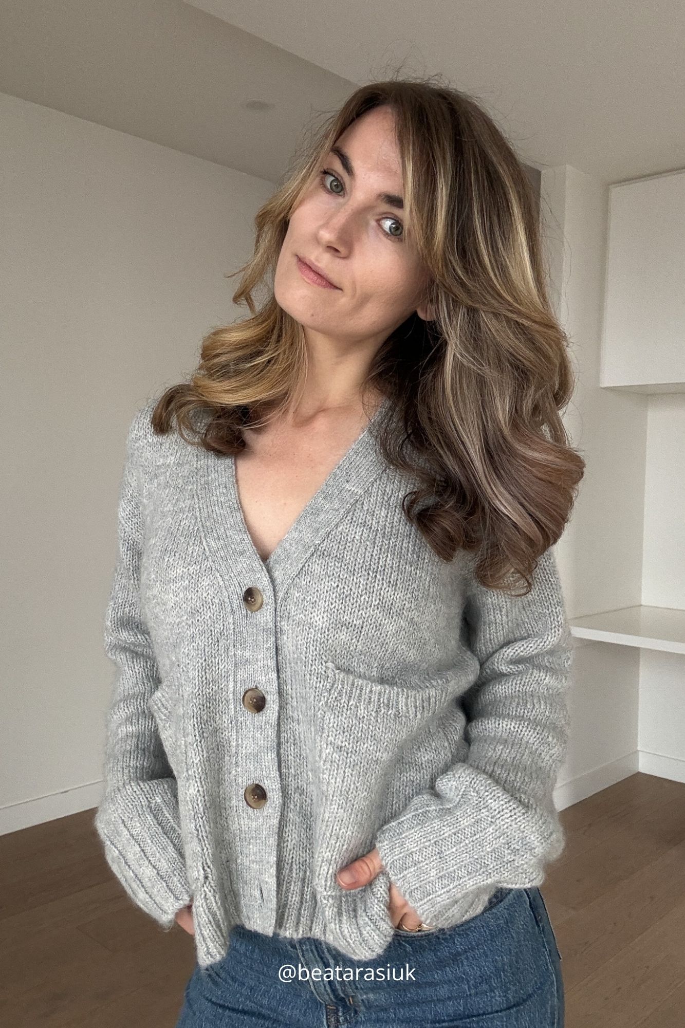 Katy - Silver Birch Cardigan