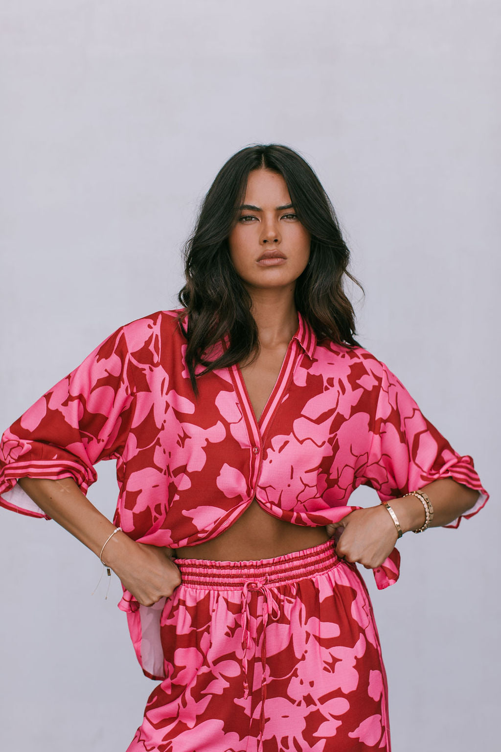 Tripoli Set - Plum Floral Print