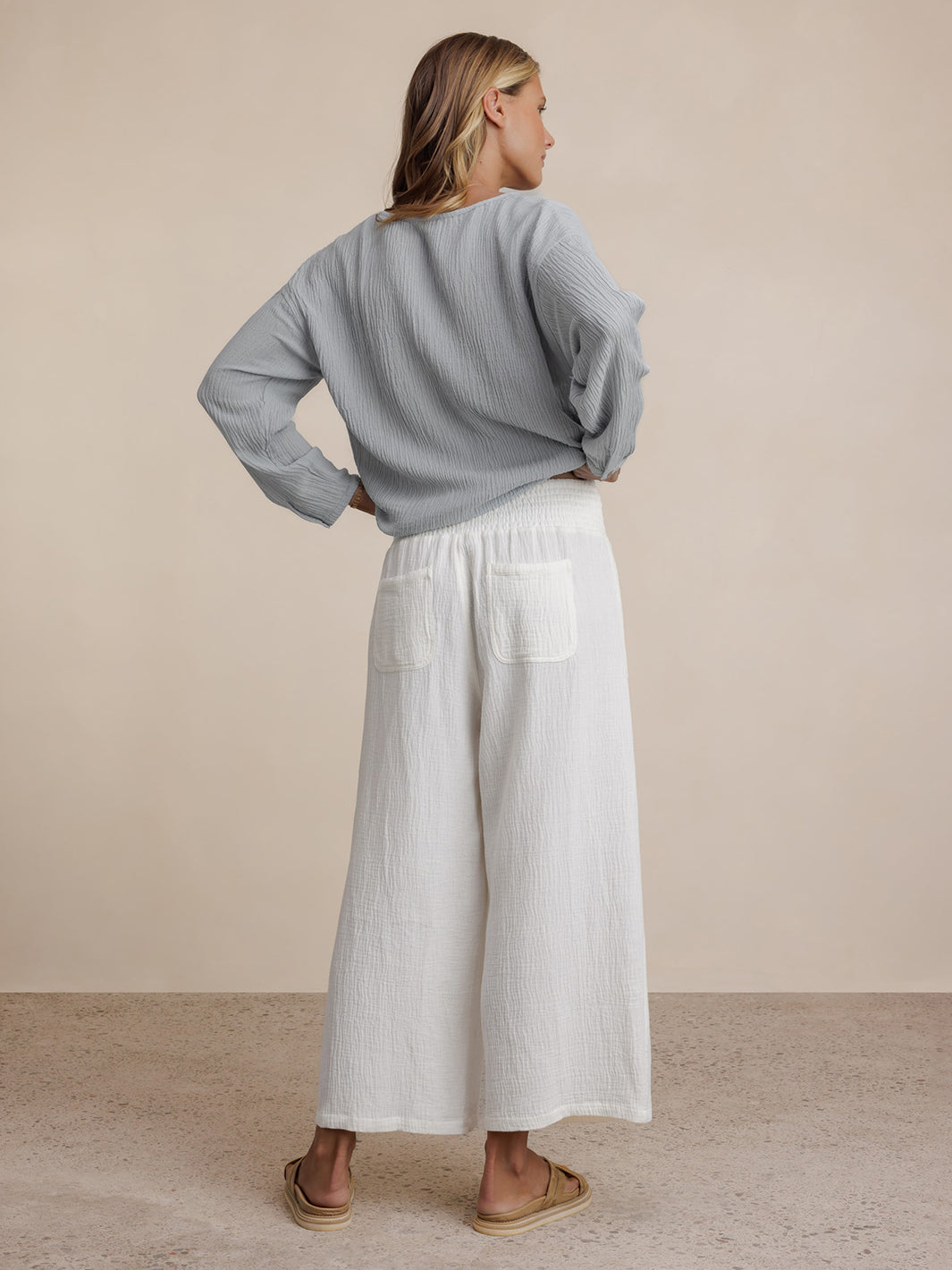 Bahama 3/4 Cotton Pants Coconut