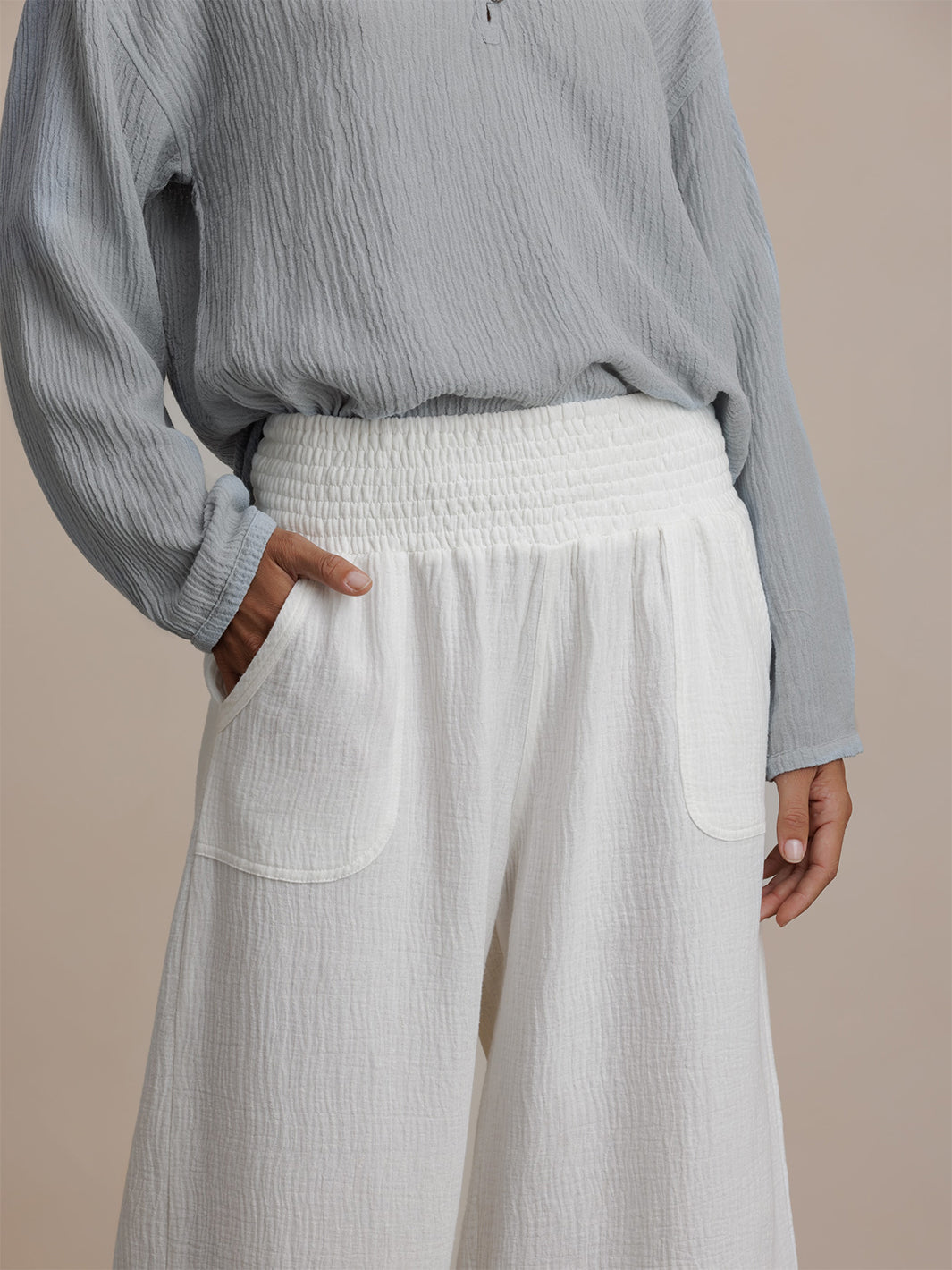 Bahama 3/4 Cotton Pants Coconut
