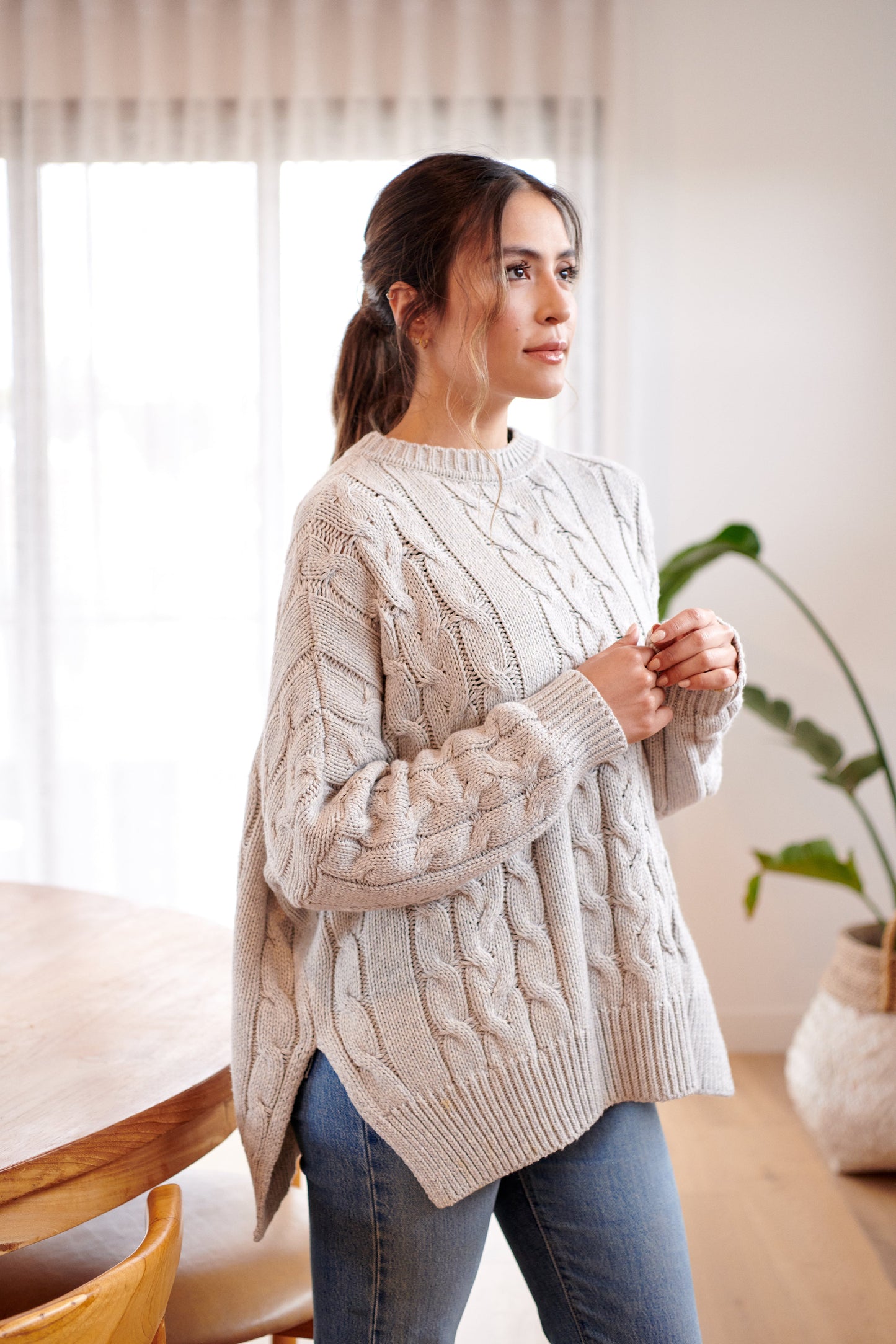Vapour Soft Touch Cable Pullover