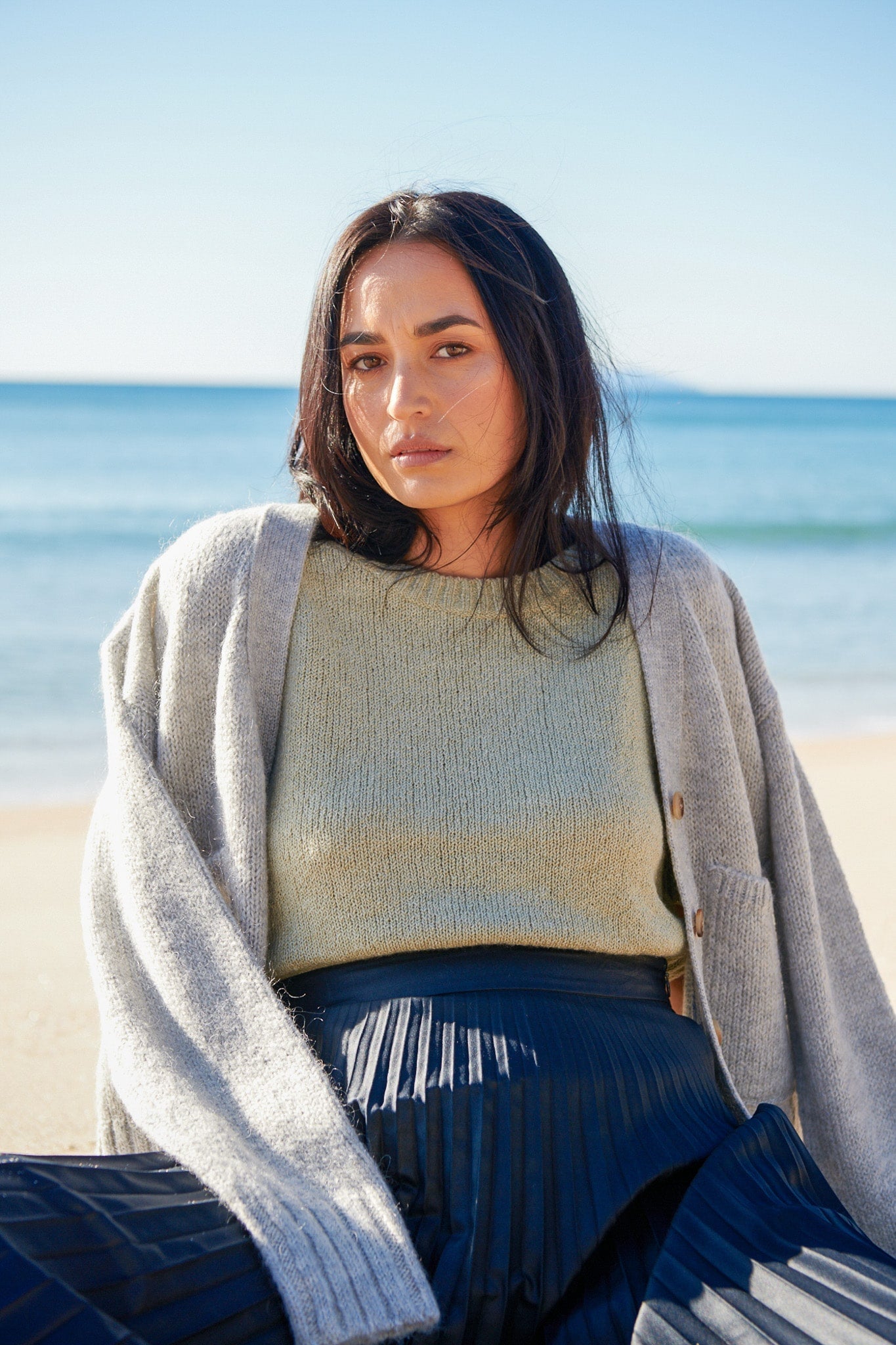 Katy - Silver Birch Cardigan