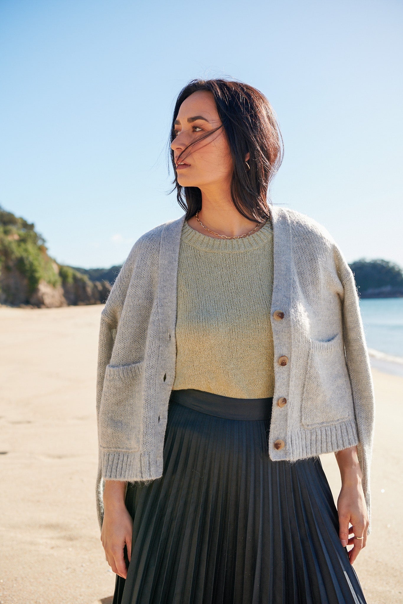 Katy - Silver Birch Cardigan