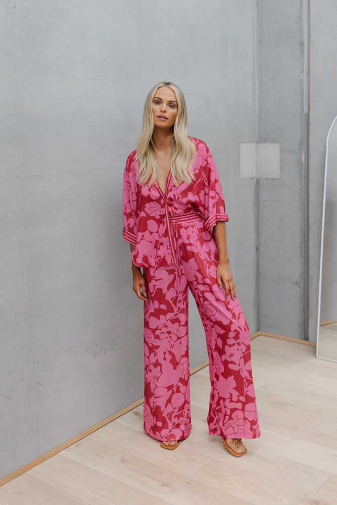 Tripoli Set - Plum Floral Print