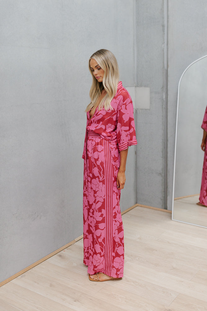 Tripoli Set - Plum Floral Print