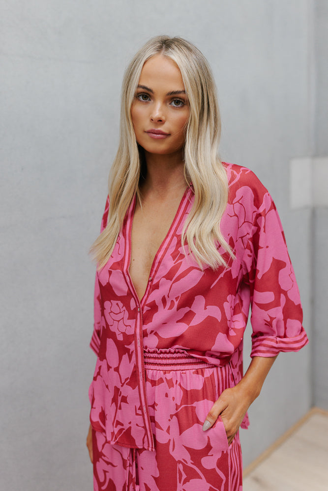 Tripoli Set - Plum Floral Print