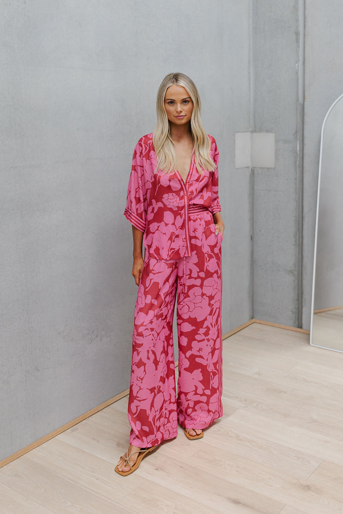 Tripoli Set - Plum Floral Print