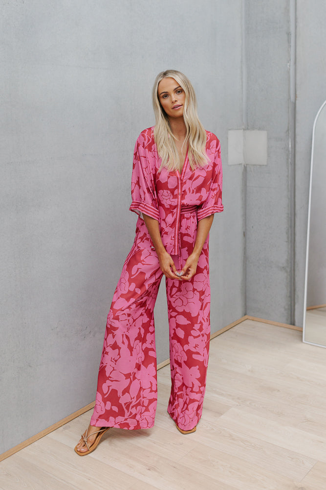 Tripoli Set - Plum Floral Print