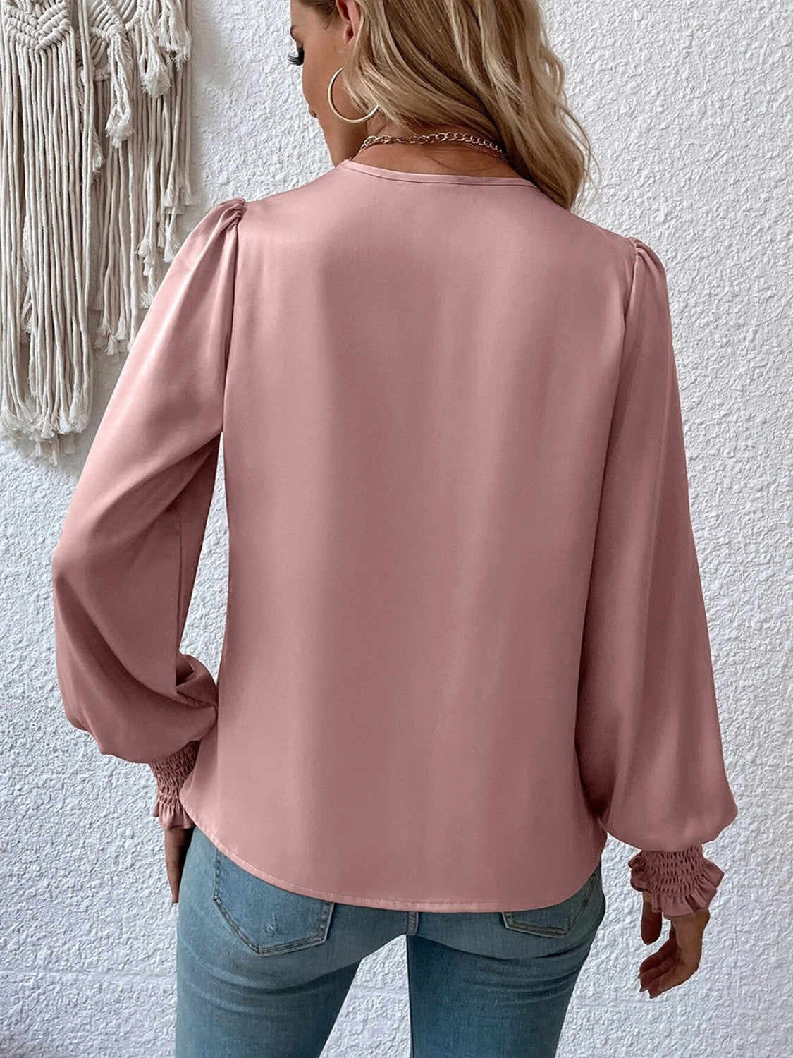 Rose - Satin Wrap Blouse