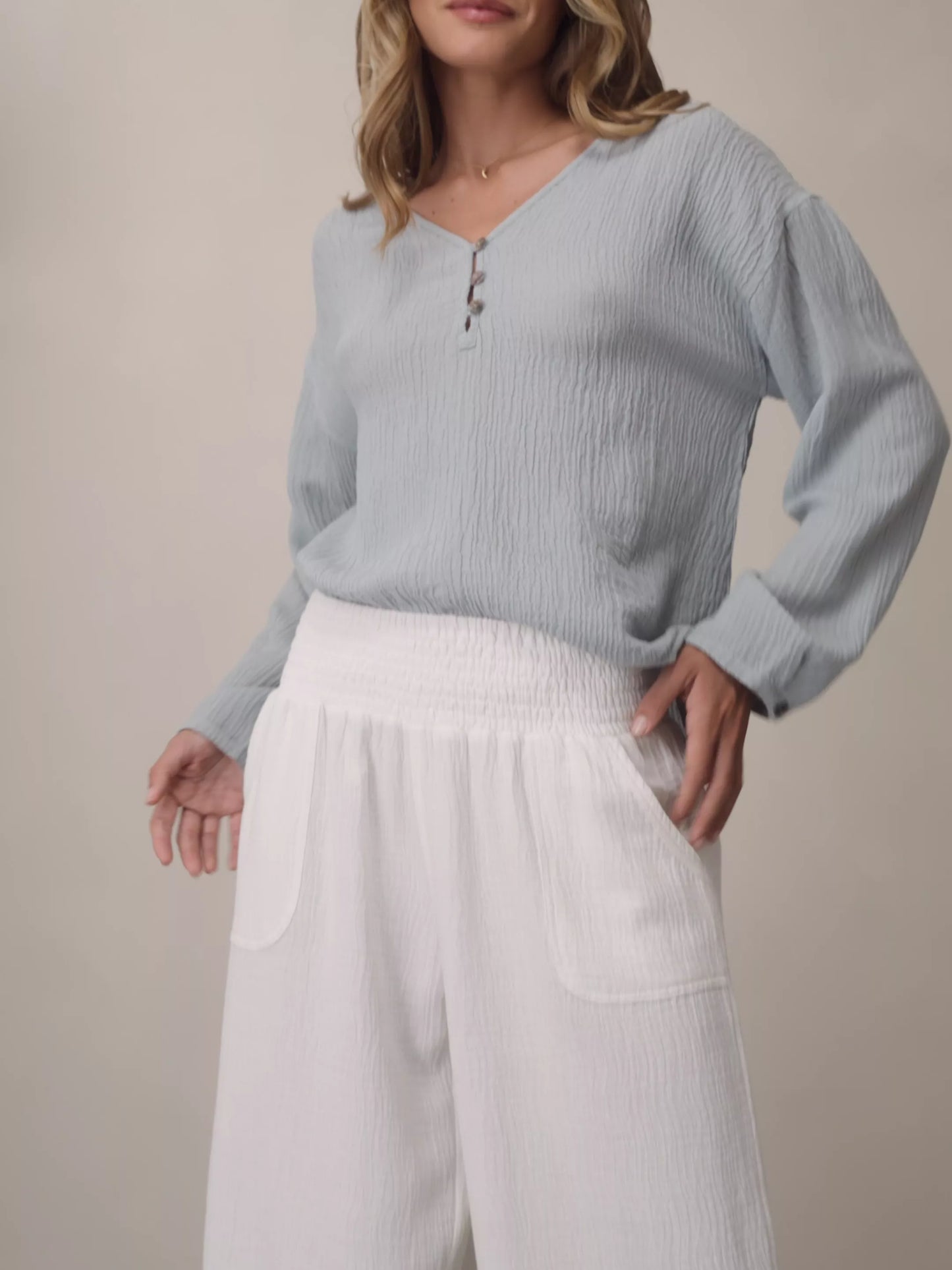 Bahama 3/4 Cotton Pants Coconut
