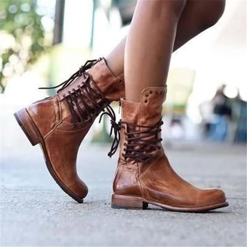 Alma - Lace-up Boots