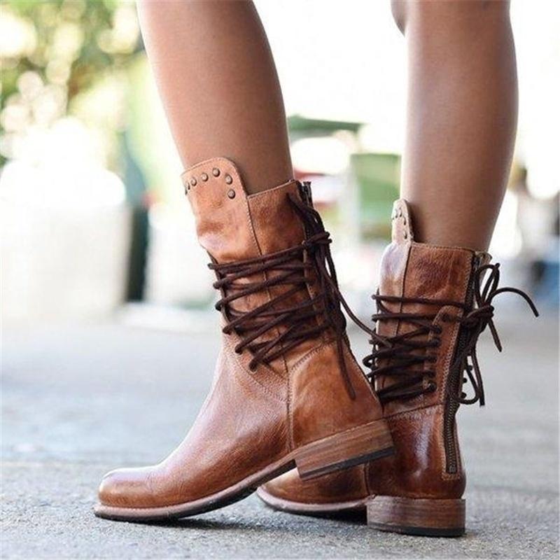 Alma - Lace-up Boots