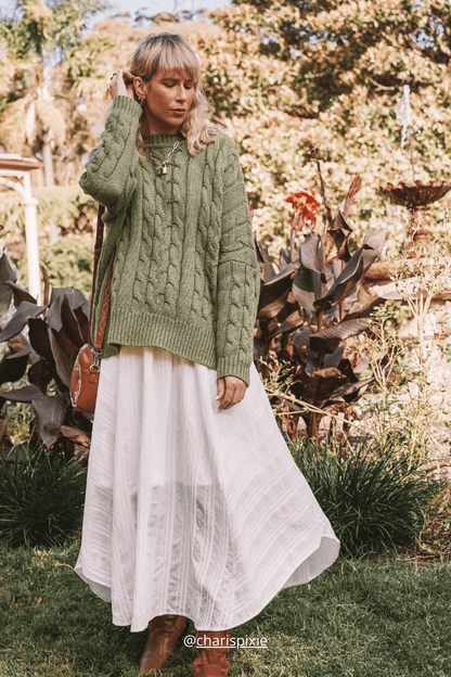 Thyme - Soft Touch Cable Pullover
