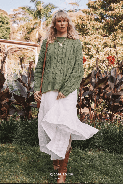Thyme - Soft Touch Cable Pullover