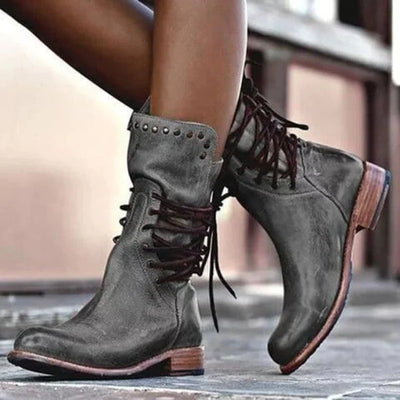 Alma - Lace-up Boots