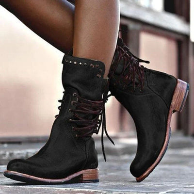 Alma - Lace-up Boots