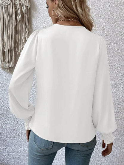 Rose - Satin Wrap Blouse