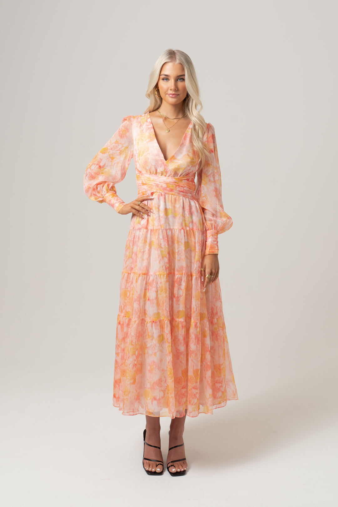 Bailey V-Neck Midi Dress