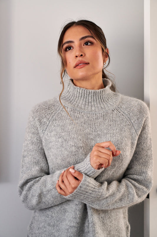 Silver Birch Sadie Mock Neck Pullover