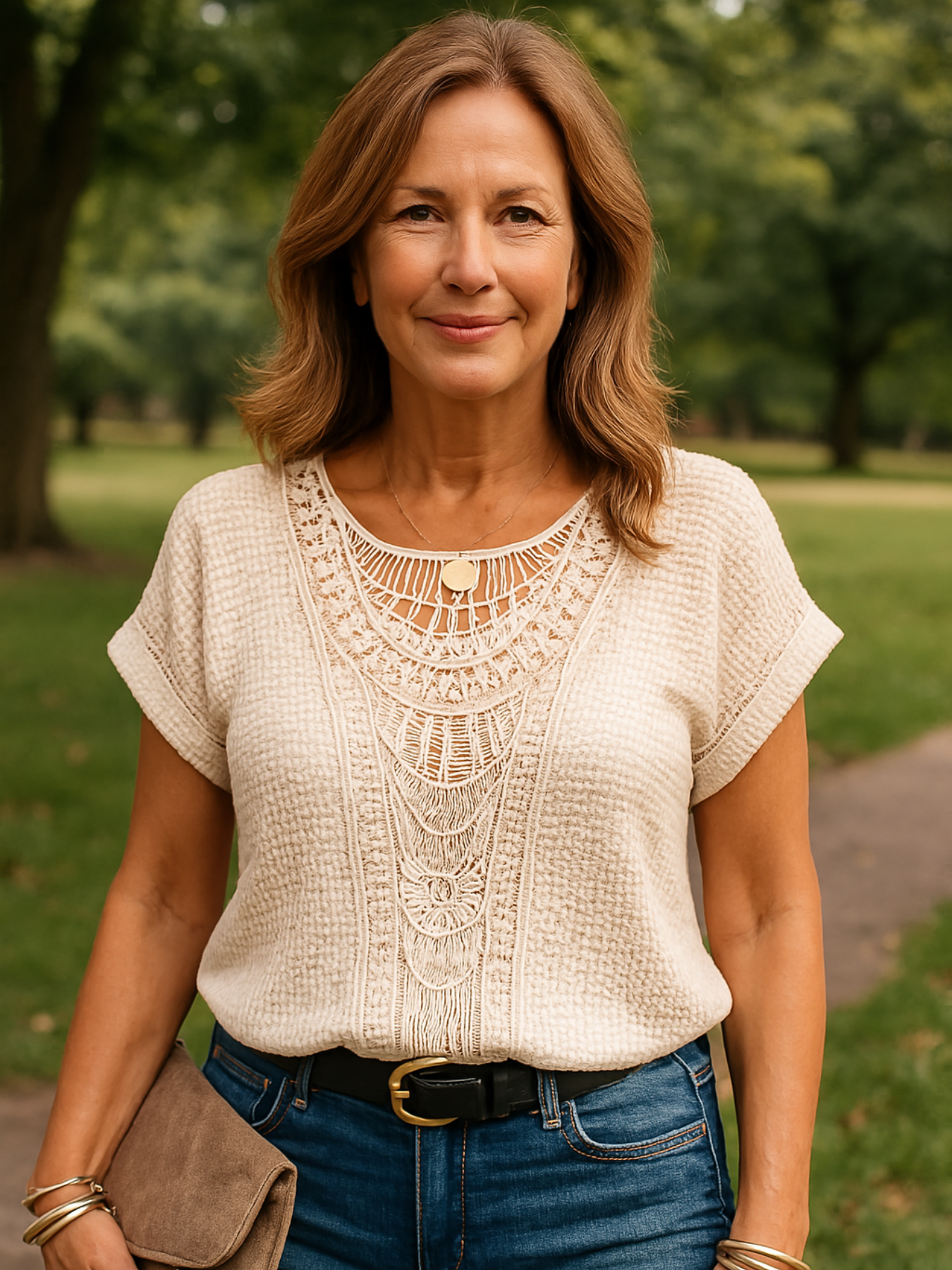 Beautifully-Detailed Knitted Top