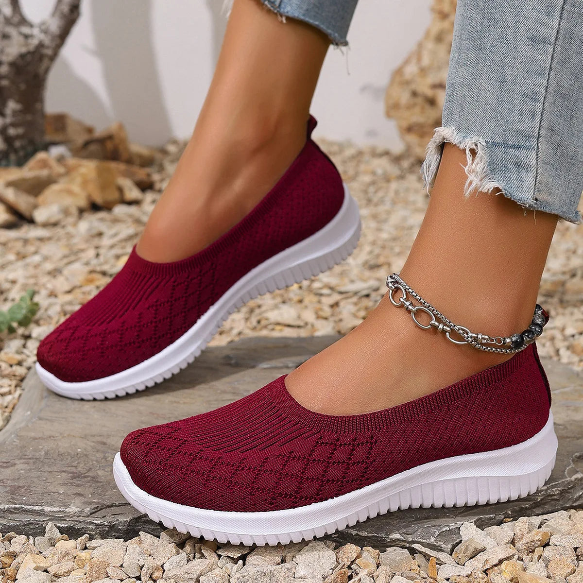 Reina | Anti-Slip Breathable Slip-Ons