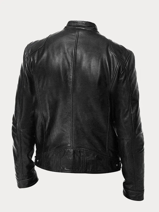Victor™ Casual Læderjakke: Tidløst Design og Komfort