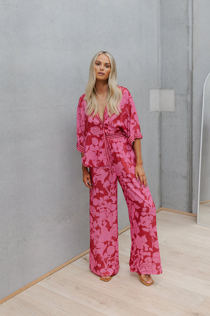 Tripoli Set - Plum Floral Print