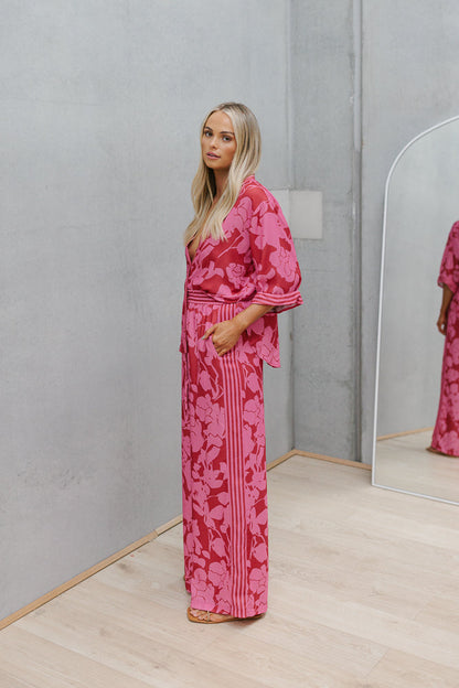Tripoli Set - Plum Floral Print
