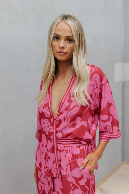 Tripoli Set - Plum Floral Print
