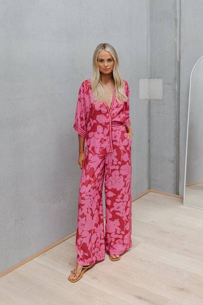 Tripoli Set - Plum Floral Print