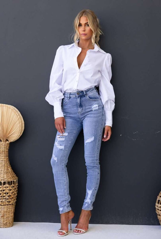 Mecka Jeans-Mid-high waist fit