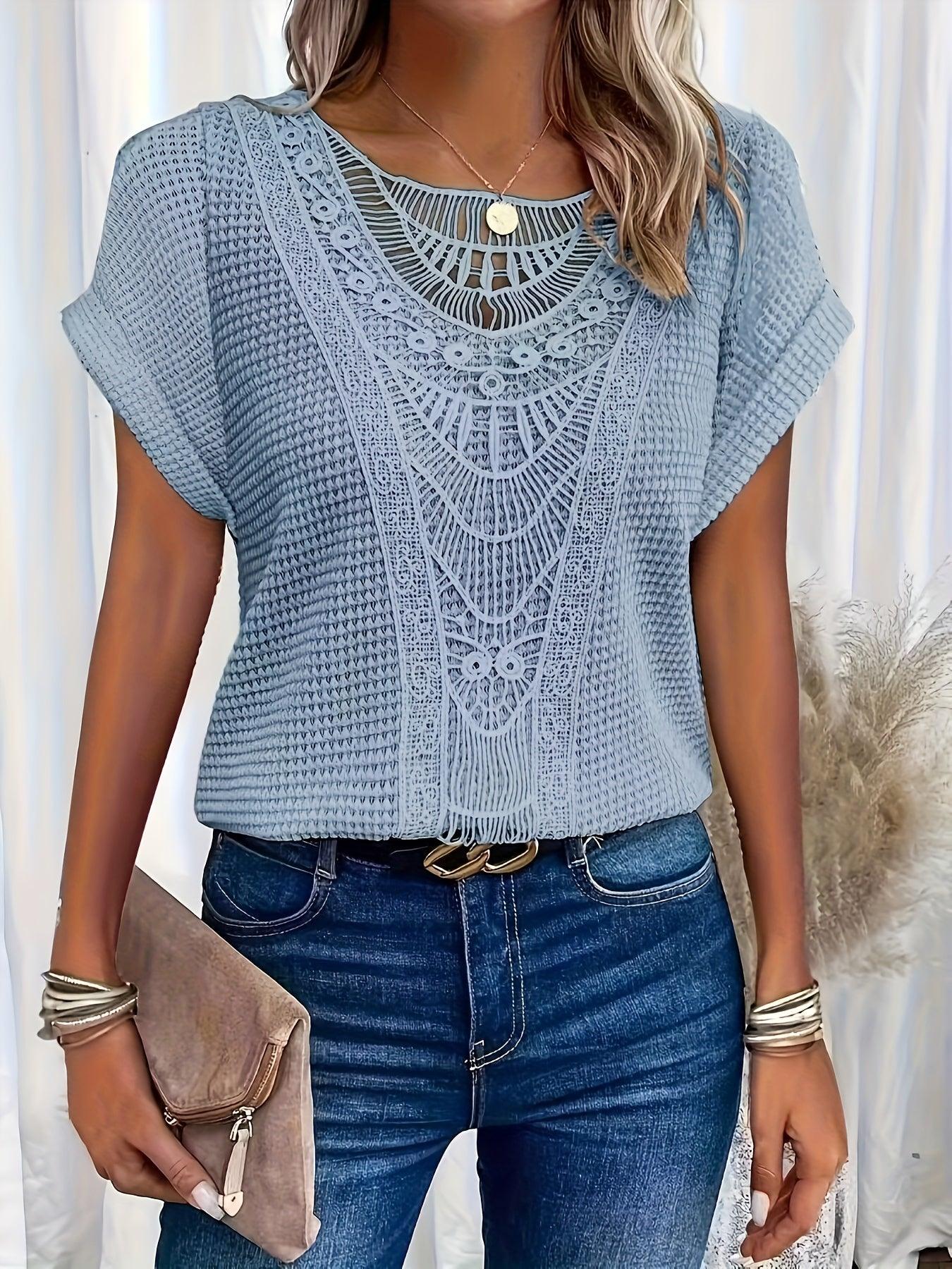 Beautifully-Detailed Knitted Top