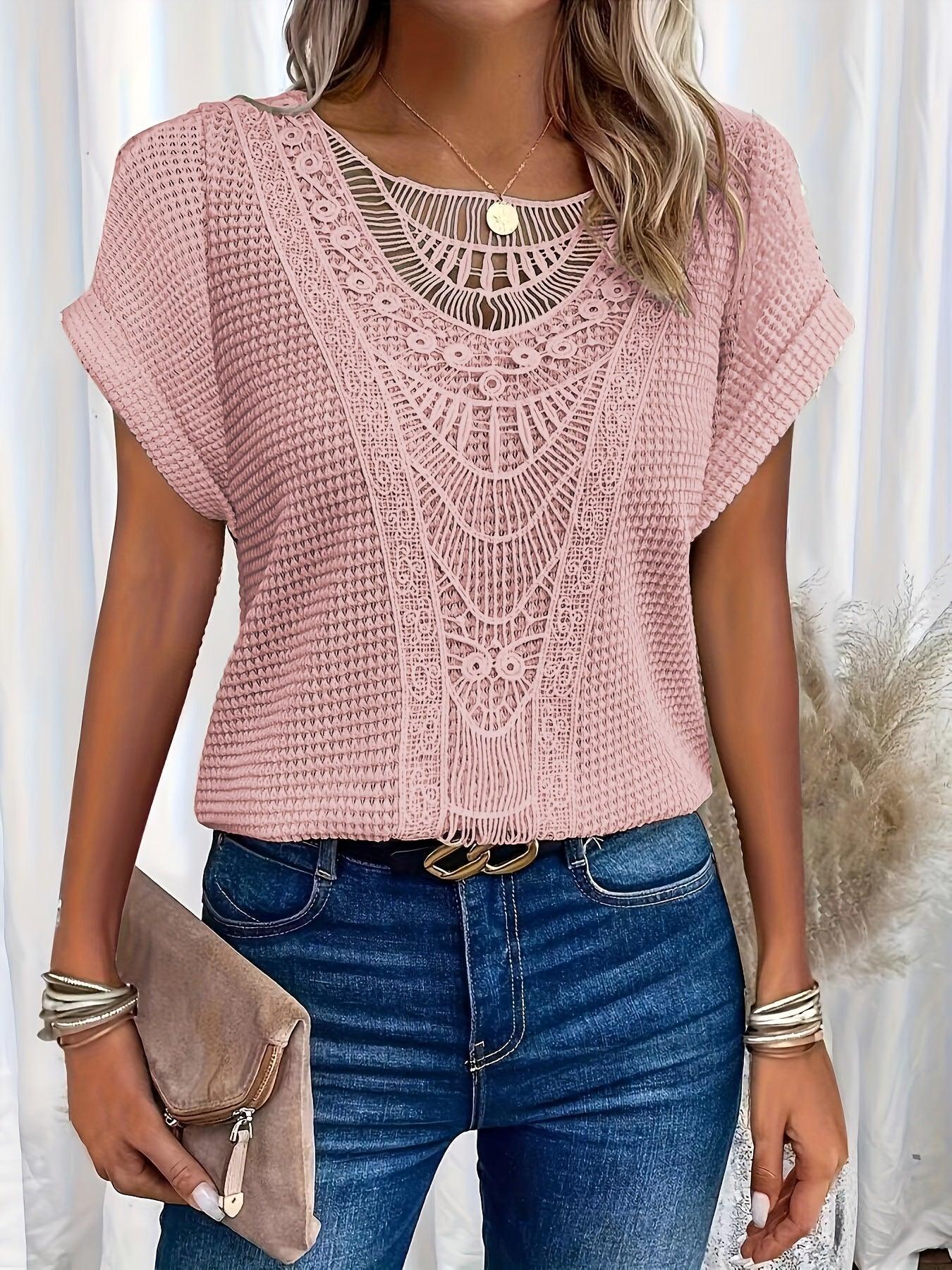 Beautifully-Detailed Knitted Top