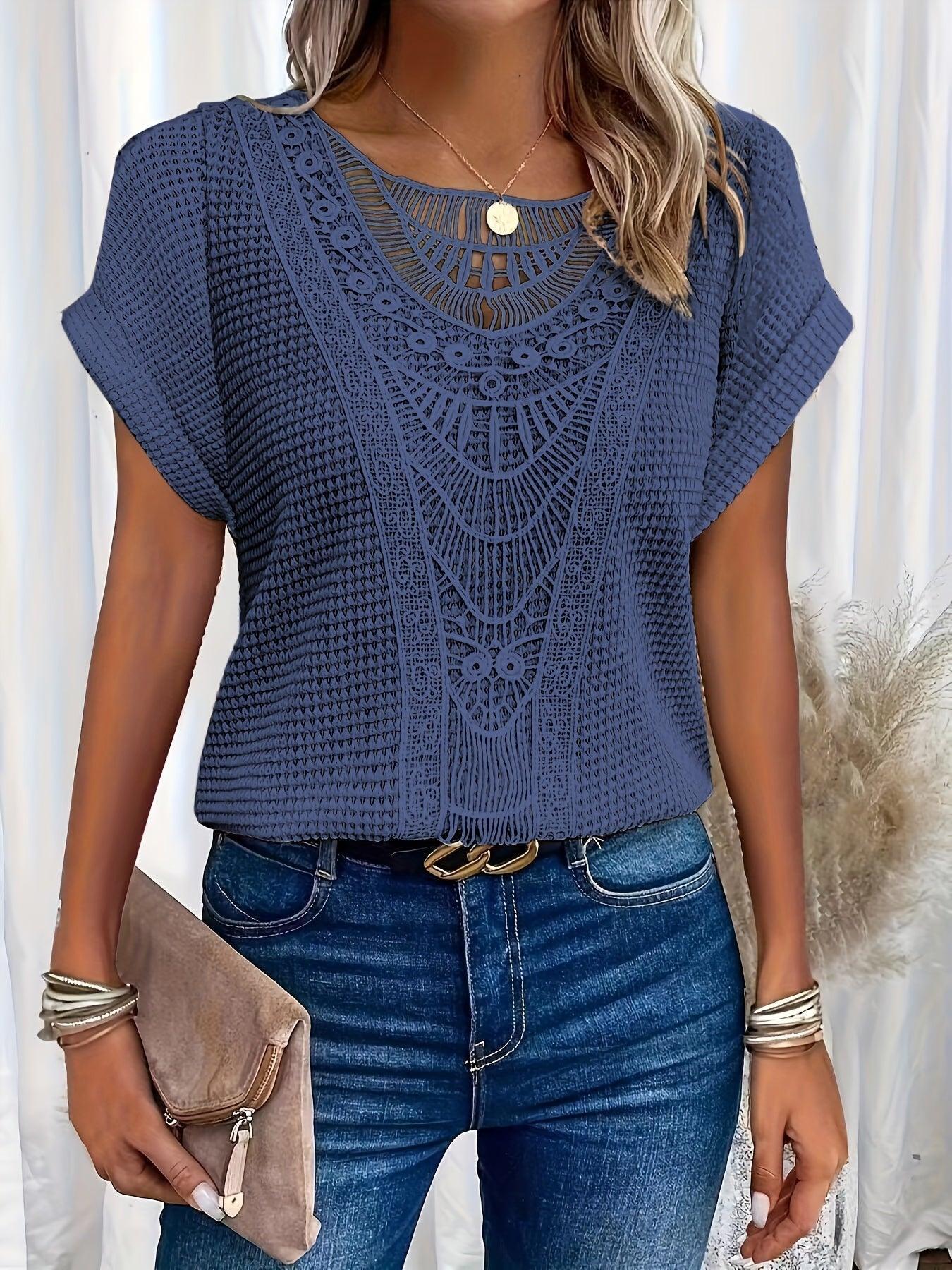 Beautifully-Detailed Knitted Top