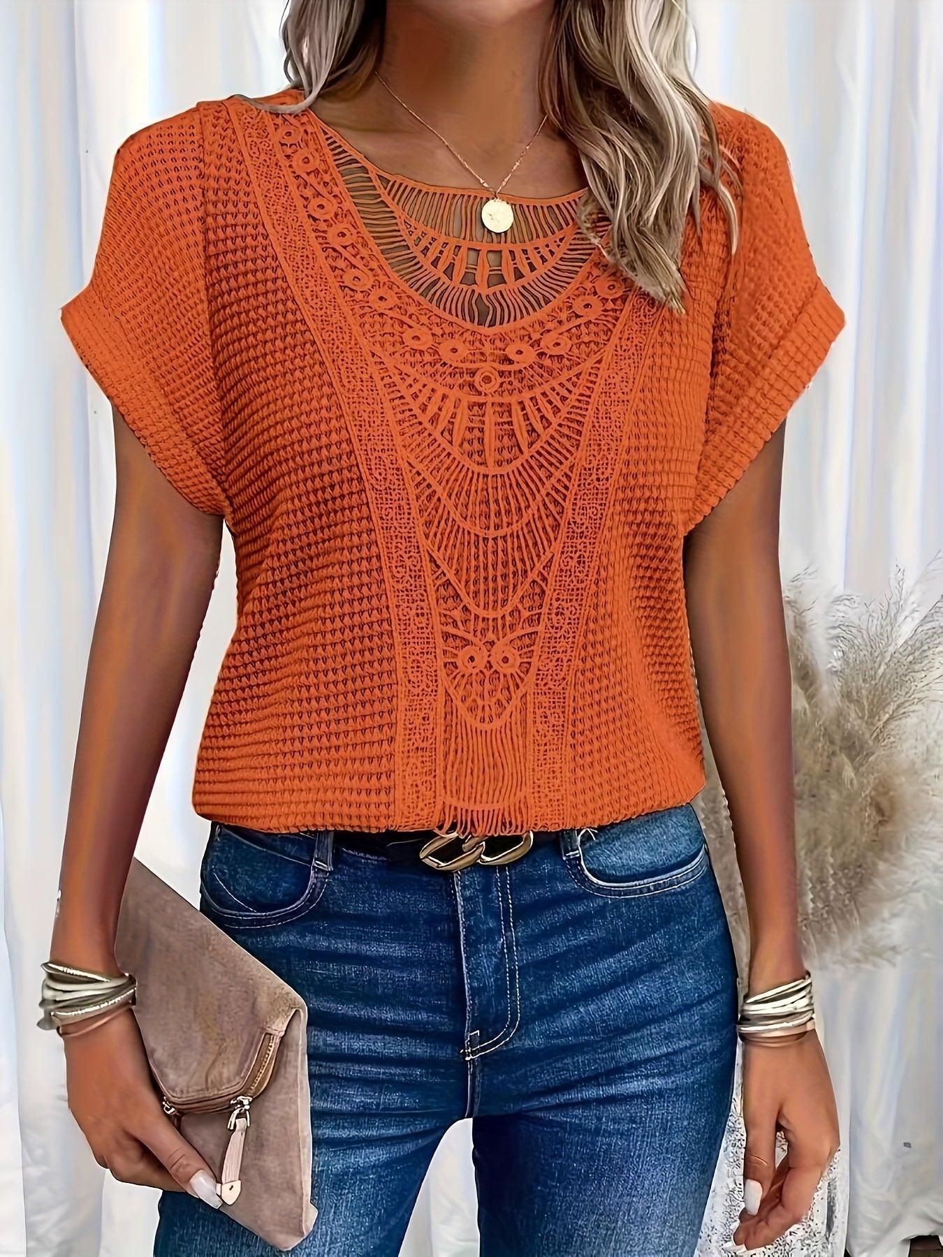 Beautifully-Detailed Knitted Top