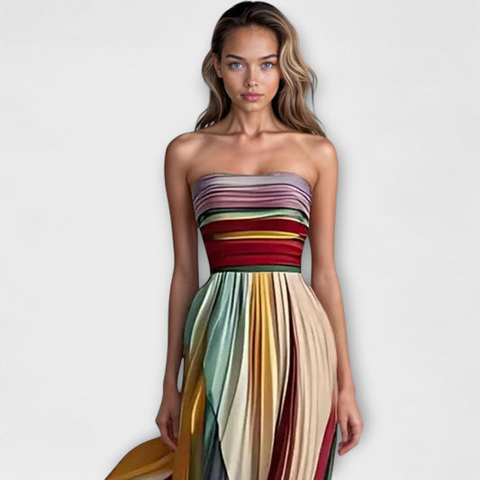 Flora - Colourful Sleeveless Dress
